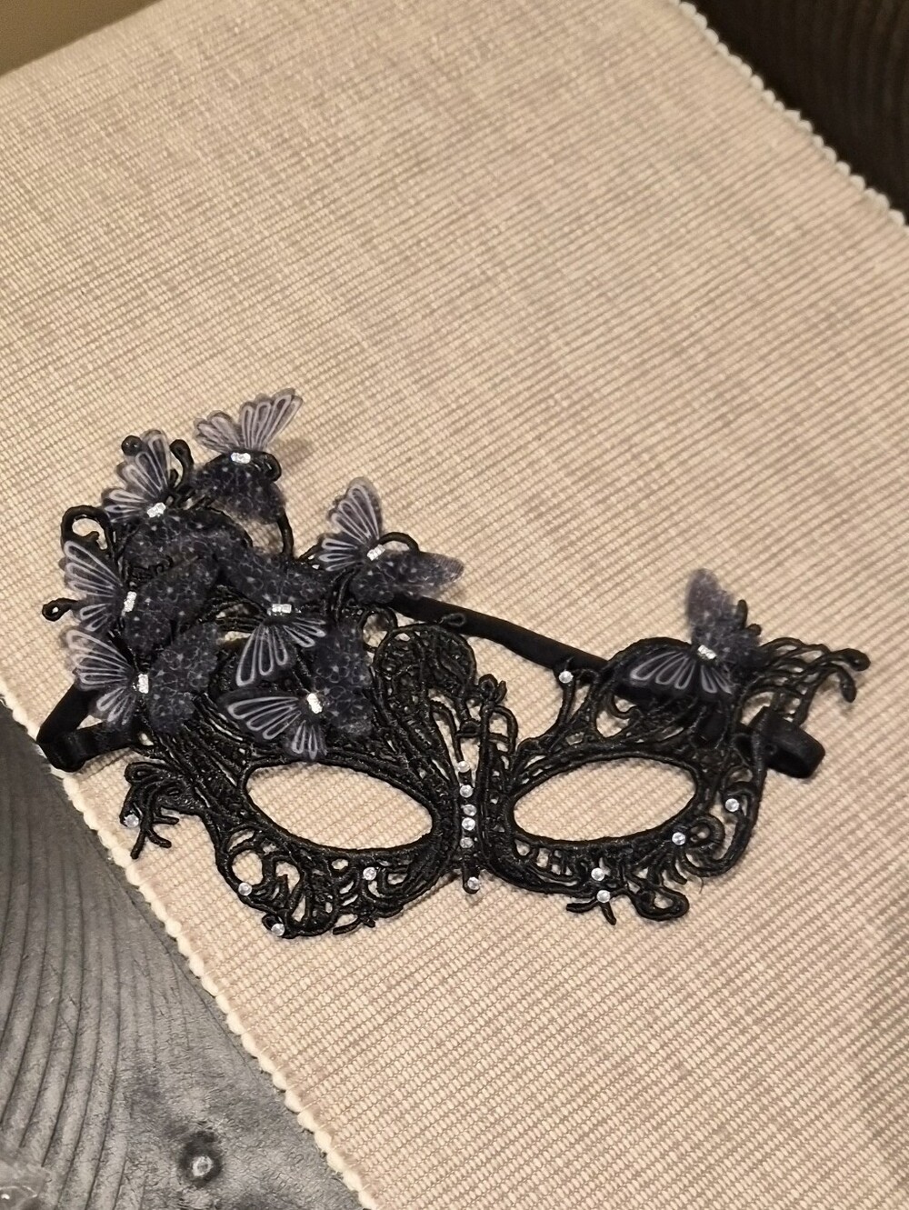 Black Lace Butterfly Masquerade Mask for Women